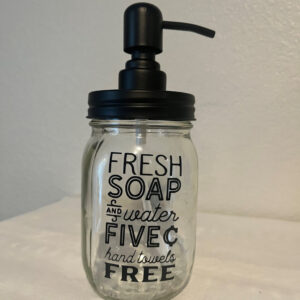 Mason Jar Soap/Lotion Dispenser  Item #3256