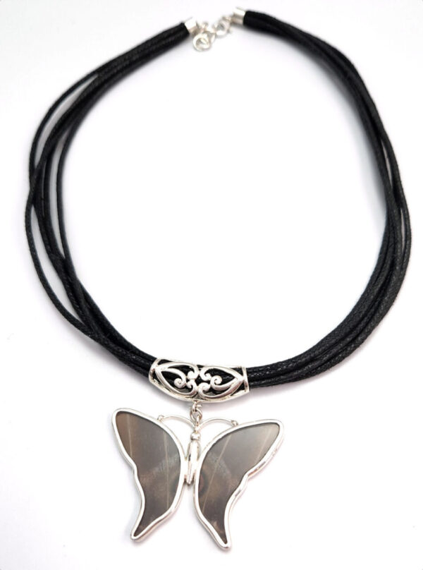 Blue Morpho Butterfly Necklace Made With Real Butterfly Wings – No Butterflies Are Harmed