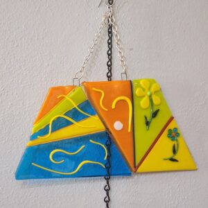 Abstract Trapezoid Decoration by Nancy Rasmussen