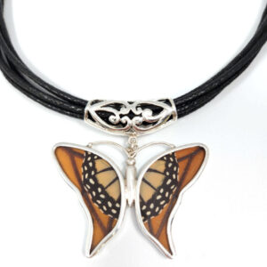 Monarch Butterfly Necklace Made With Real Butterfly Wings – No Butterflies Are Harmed