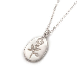 Rose Sterling Silver Necklace