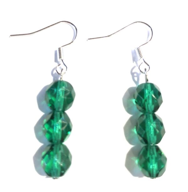 Handmade Green Emerald Earrings