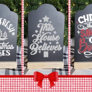 Christmas Small Tabletop Chalkboard – 3 Designs