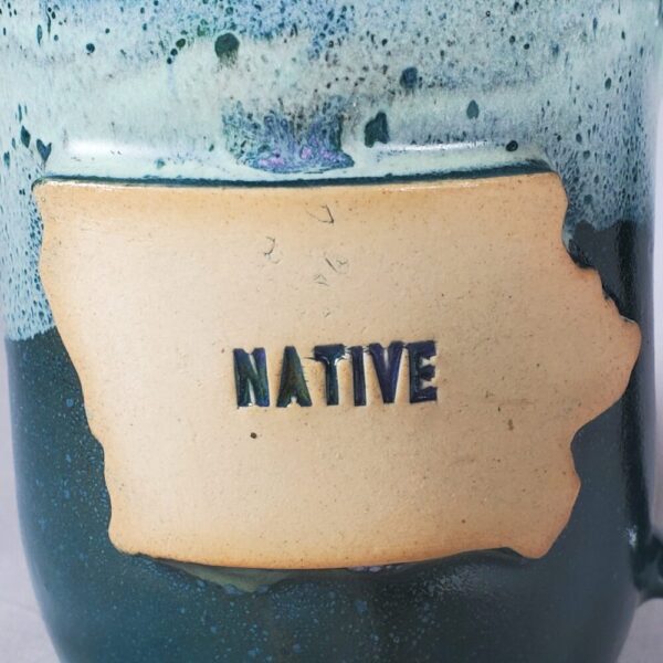 Native Iowa Teal Mug