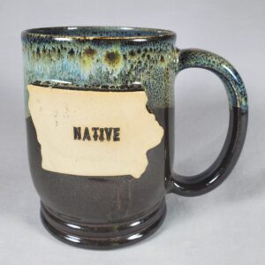 Native Iowa Dark Brown Mug