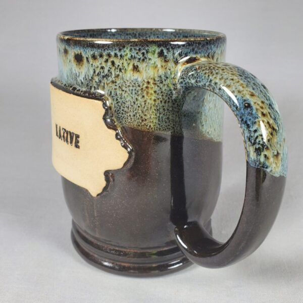 Native Iowa Dark Brown Mug