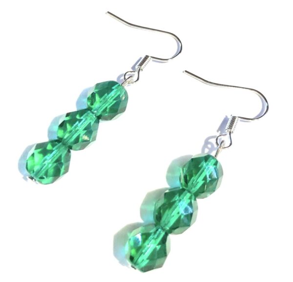 Handmade Green Emerald Earrings