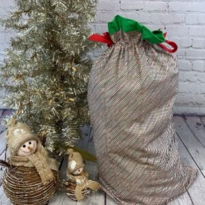 Extra Large Reusable Christmas Gift Bag | Santa Bag | Reusable wrapping | Fabric Gift Bag