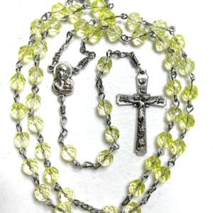 Handmade Yellow Jonquil Rosary Catholic Gift