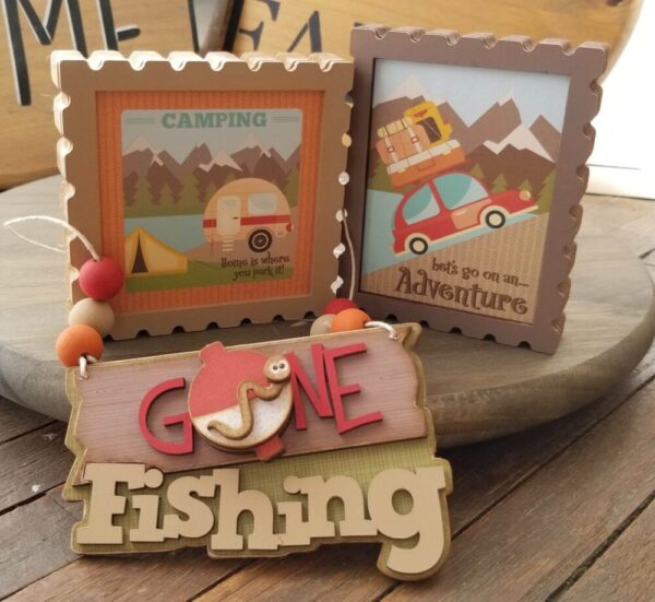 Gone Fishing 3 Piece Decor Set
