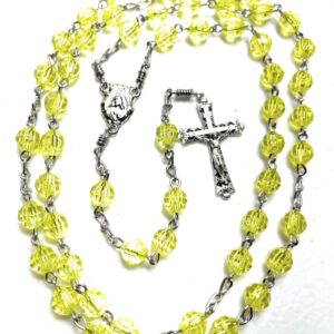 Handmade Yellow Rosary
