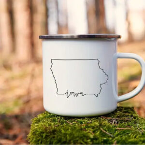 Enamel Mugs~ Iowa & Whittemore