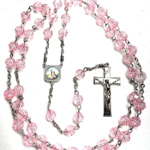 Handmade Pink Rosary
