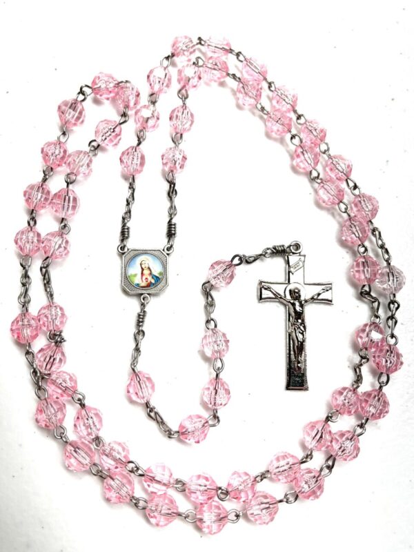 Handmade Pink Rosary
