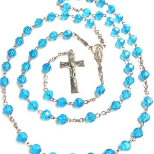 Handmade Turquoise Rosary Catholic Gift