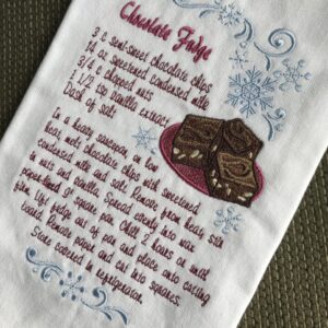 Chocolate Fudge Recipe Towel