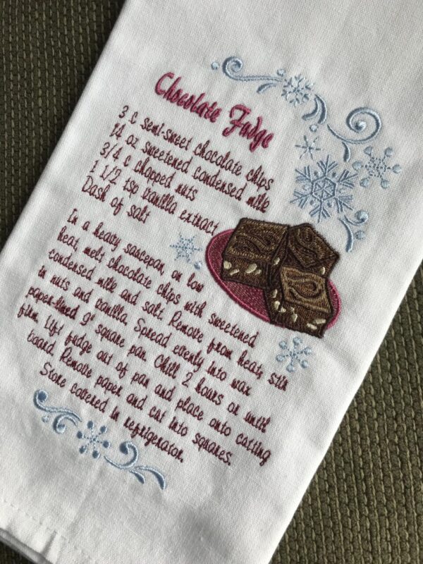 Chocolate Fudge Recipe Towel
