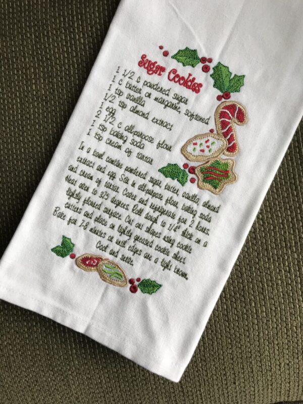 Sugar Cookie Recipe Towel