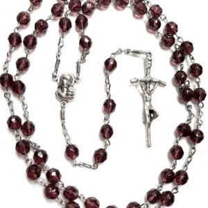 Handmade Dark Purple Rosary