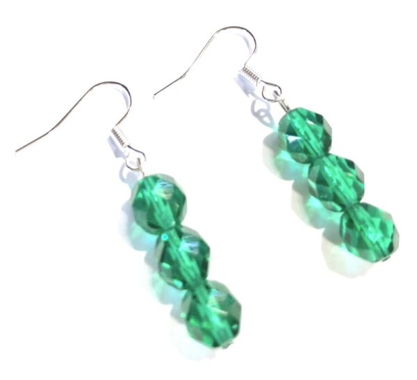 Handmade Green Emerald Earrings