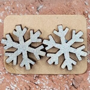 Snow Flake Stud Earrings