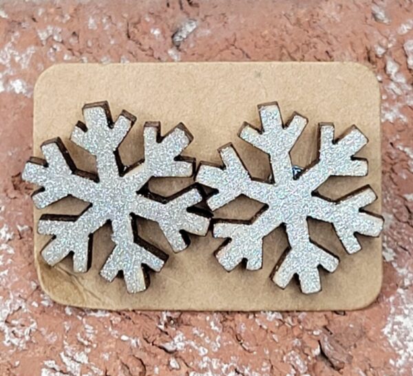 Snow Flake Stud Earrings