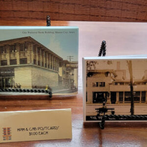 Postcards of Mason City’s Historic Park Inn and City National Bank