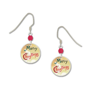 Merry Christmas Earrings by Lemon Tree for Left Hand Studios