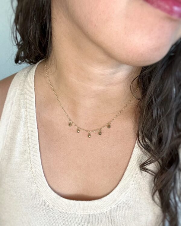 Metal Bead Collar Necklace