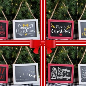 Christmas Mini Hanging Signs – 8 Designs – 2 Frame Colors