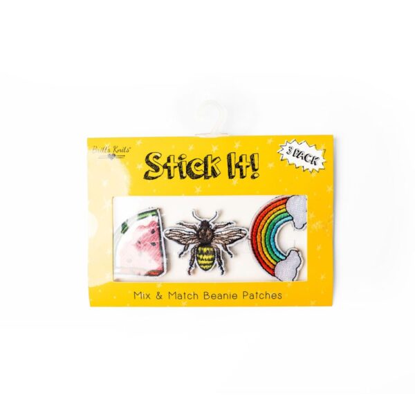 Stick It! Mix & Match Beanie Patches – Bumblebee