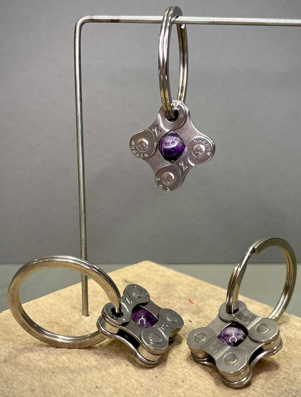 Key Chain – Purple Amethyst