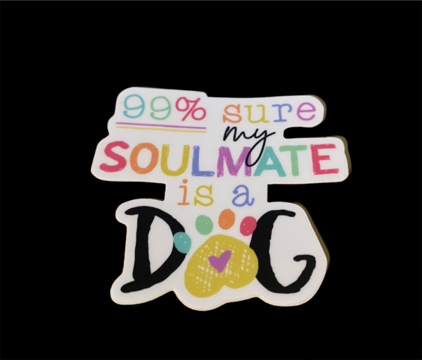 Dog Soulmate Vinyl Sticker