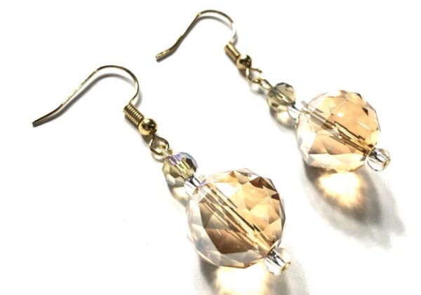 Handmade Champagne/ Gold Earrings