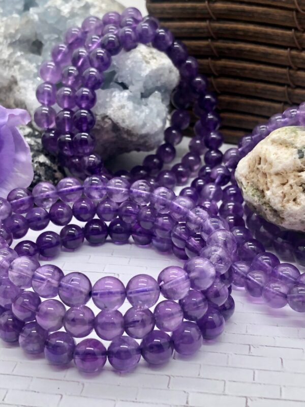 8mm purple amethyst bracelet
