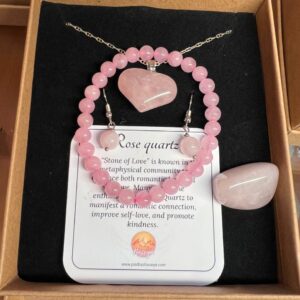 Rose quartz gift set