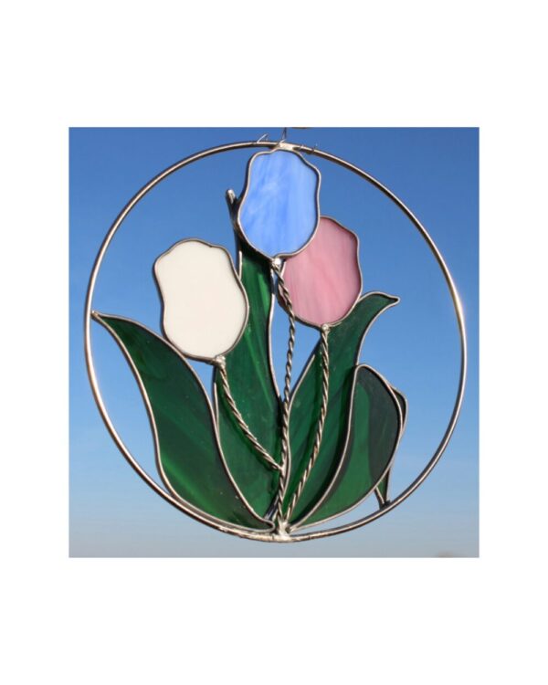 Tulip Stained Glass Suncatcher