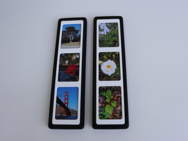 Multi Photo Collage Frames, Black, 3 Wallet Size Photo Slots