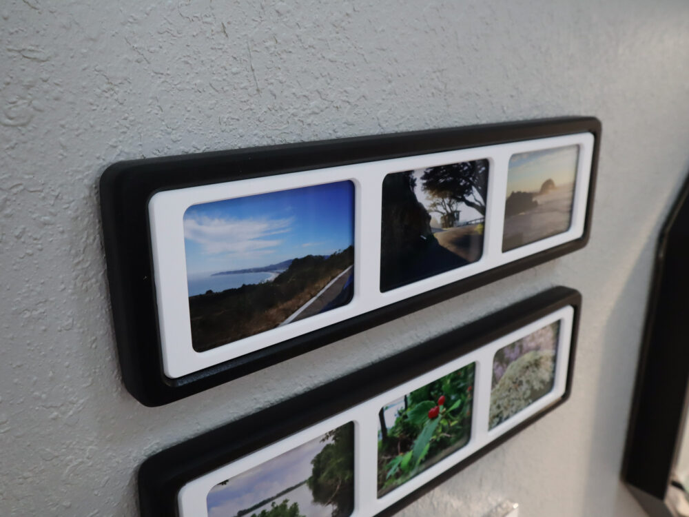 Multi Photo Collage Frames, White, 3 Wallet Size Photo Slots