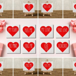 Valentine’s Day Candy Heart Decor – 8 Designs
