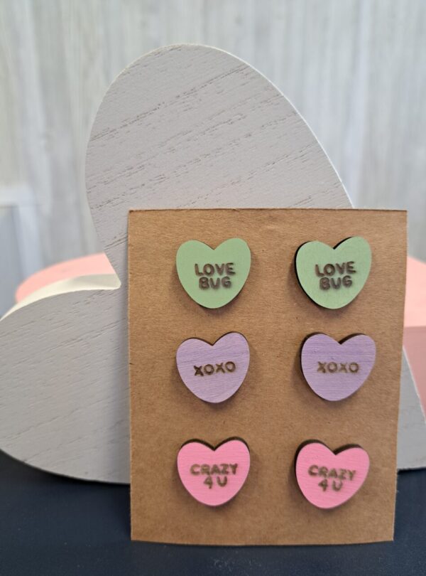 Candy Hearts Earring Set