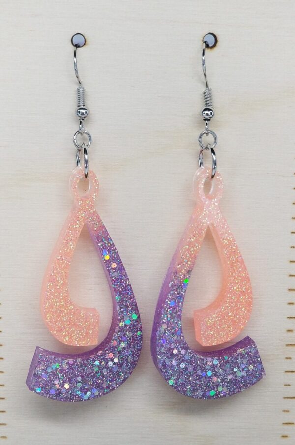 Peach & Lilac Earrings