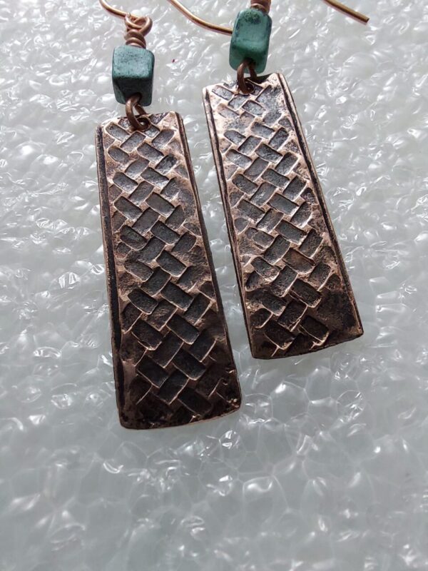 Copper Weaving Earrings