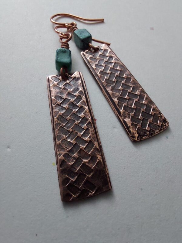 Copper Weaving Earrings