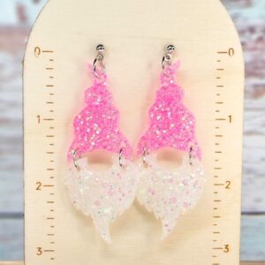 Pink Gnome Earrings