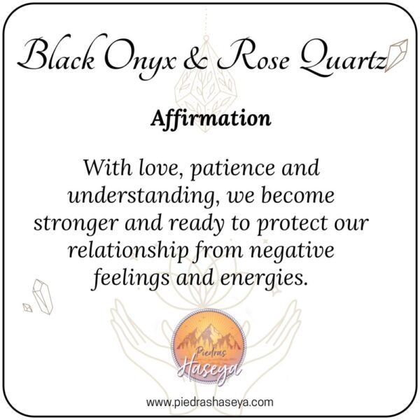 Rose Quartz & Black Onyx Couple Set