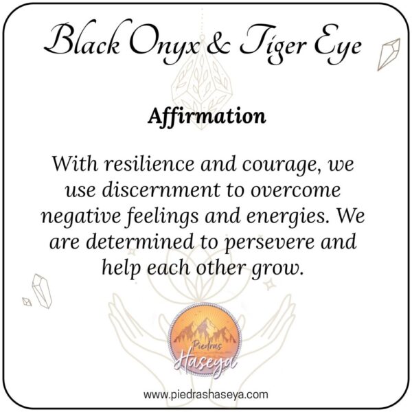 Black Onyx & Yellow Tiger Eye Couple Set
