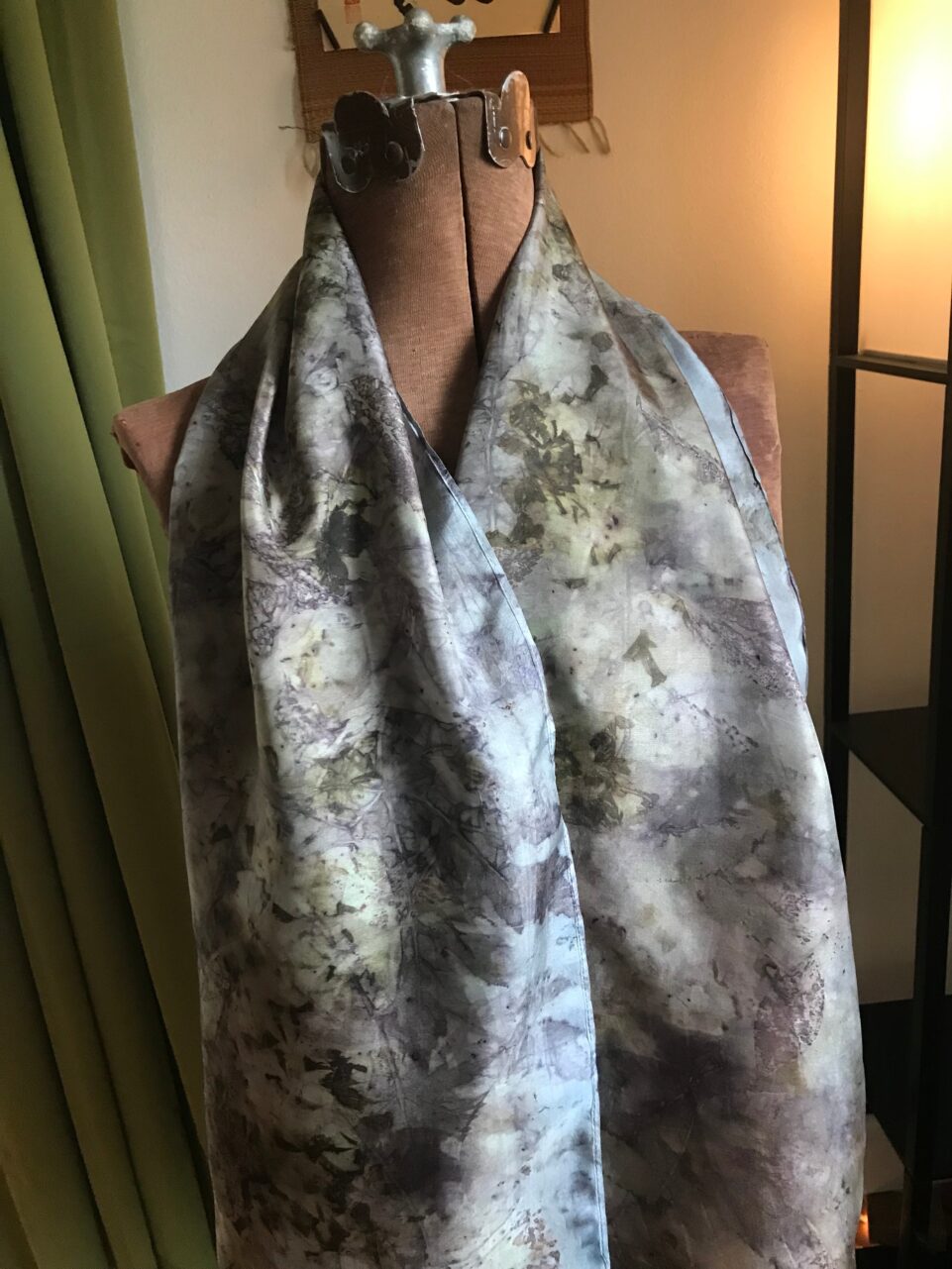 Ecoprint Plus Fresh Indigo Naturally Hand Dyed Silk Scarf – Shop Iowa