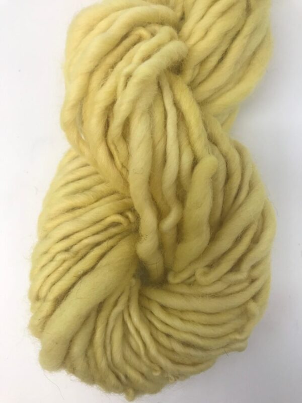 Goldenrod naturally dyed handspun yarn, 50 yards