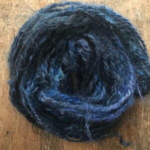 Royal blue mohair yarn, 20 yards